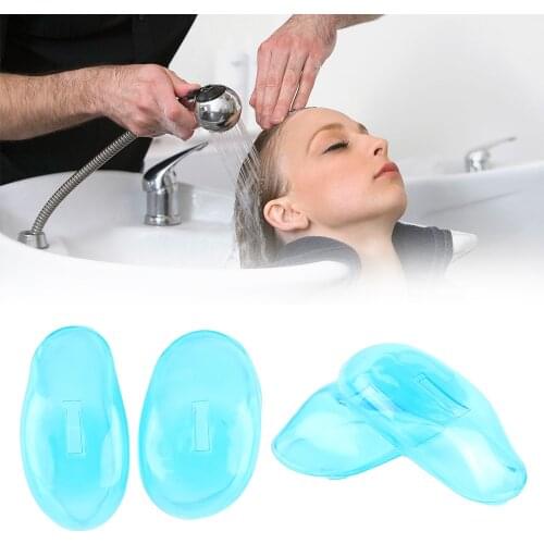 1 Pair Reusable Silicone Hair Dye Ear Covers Shield Barber Shop Anti Staining Earmuffs Protect Ears Styling Accessories