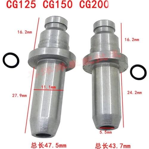 Motorcycle Engine Valve Intake Exhaust Stem Guide Duct For Honda GC125 CG150 CG200 CG 125 150 200 125cc 150cc 200cc
