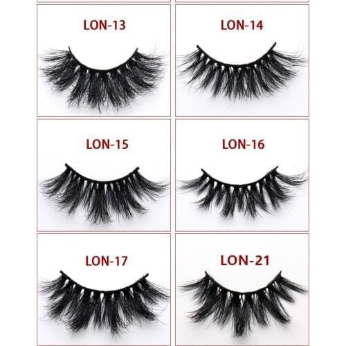 Wholesale 50 pairs false mink eyelashes 25mm lashes 5d full stip faux cils natural long with tray no packaging box bulk vendors
