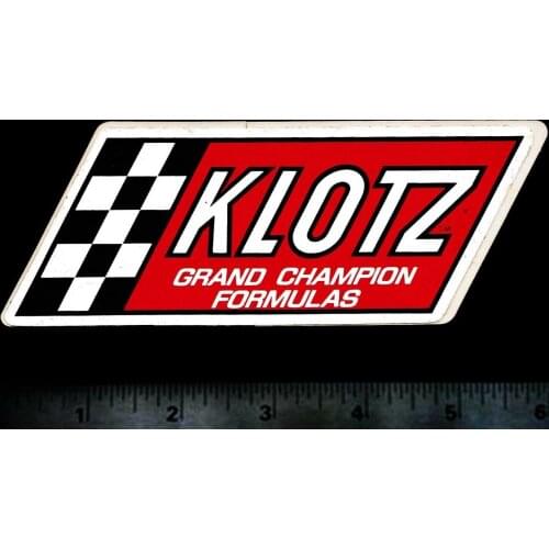 For x2 KLOTZ Grand Champion Formulas - Original Vintage 60s 70s Racing Decal/Sticker