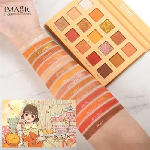 New Brand 15 Color Shimmer Eye Shadow Palette IMAGIC Waterproof Eye Shadow Powder Matte Eyeshadow Palette Cosmetic 0822#30