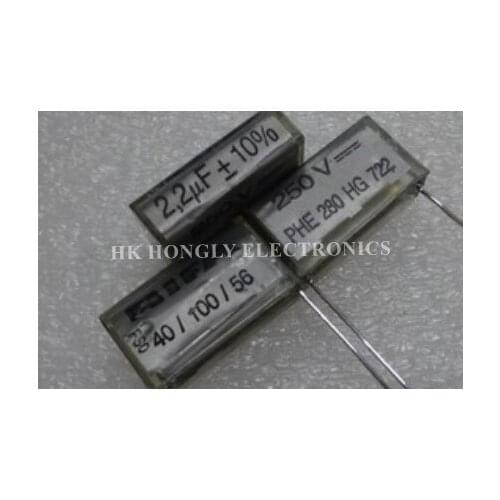 10PCS PHE280 2.2UF 250V K 10% P=27.5MM FILM CAPACITOR