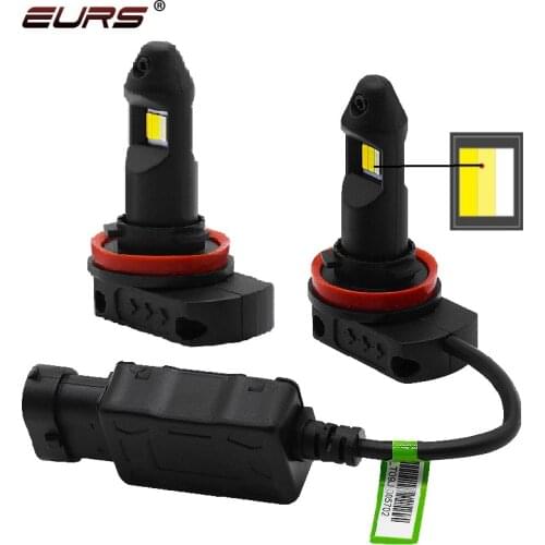 EURS 3000K/6000K/8000K Fog Light LED H11 H8 H9 9005 9006 Headligh Car Light Fog Lamp Plug and Play Fog Bulb Direct Replaceme K25