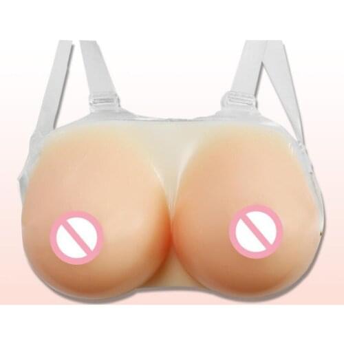 Silicone Breast Artificial Chest Transsexuals Silicone Prosthesis Bra Siamese Milk Fake Breasts Cosplay Hot Shapewear Shemale