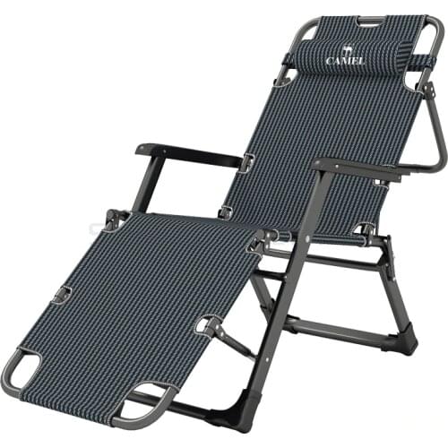 Folding recliner office lunch chair household balcony leisure lazy chair nap armchair