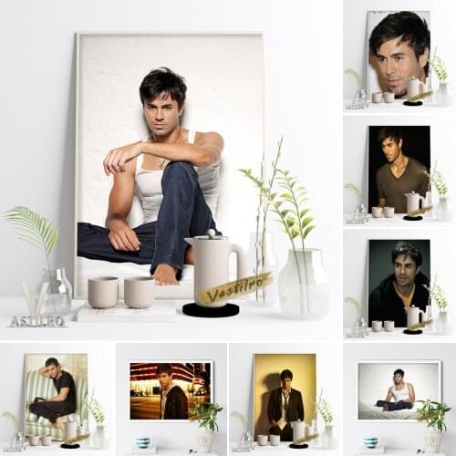 Enrique Iglesias Modern Canvas Painting Poster Hot Music Singer Star Art Prints Living Room Home Decor Bar Club Wall Stickers