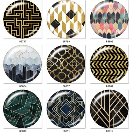 Tiger animal textures Golden pattern 12mm/18mm/20mm/25mm Round glass cabochon jewelry flat back Making findings B8797