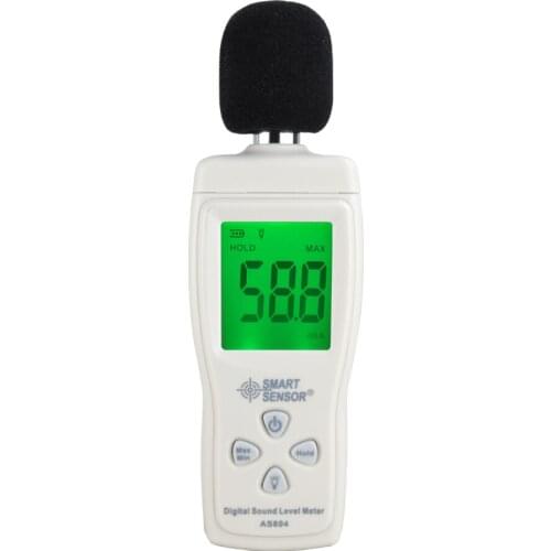 Smart Sensor AS804 Diagnostic-tool Measure 30-130dB Noise dB Decibel meter Monitoring Testers Metro Digital sound level meter