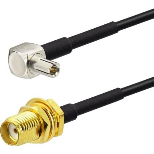 Eightwood SMA Female to TS9 Male Pigtail Cable for 4G LTE Mobile Hotspot MiFi Router Cellular Broadband USB Modem Dongle Adapter