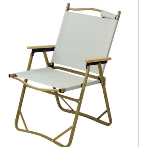 Heightened wood grain low chair Folding chair Oxford cloth fishing fishing chair Outdoor leisure beach chair