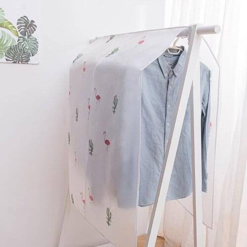Clothes Dust Cover Dustproof Garment Cloth Storage Waterproof Suit Coat Protector Storage Bag Hanging Organizer Wardrobe