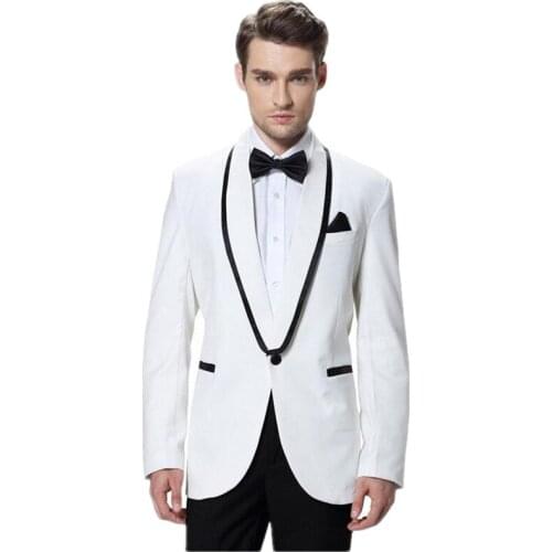 High quality of mens leisure suit elegant two-piece suit fashion the groom one grain of buckle two-piece suit simple man suit