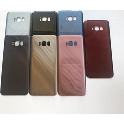 10pcs/lot Glass Rear Battery Door Case For Samsung Galaxy S8 G950 S8+ S8Plus G955 S8 Plus Back Glass Housing Cover + Adhesive