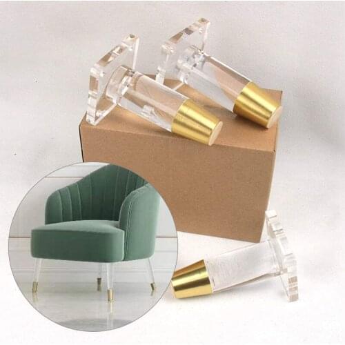 100-200mm Acrylic furniture leveling Feet Strong Support Legs for Coffee tea bar Stool chair TV Cabinet Replacement parts