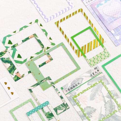 15pcs/pack Fresh Photo Fame Series Decorative Sticker DIY Scrapbooking photo Label Diary Album Sticker