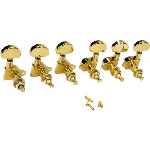 3L 3R Sealed Tuning Peg Tuners Key Machine Golden Head Fit Acoustic Electric Guitar Parts Accessories