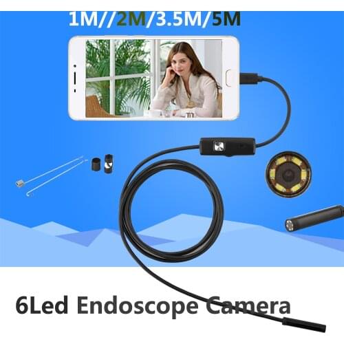 5.5MM 2M Mini Usb android Inspection endoscope Camera Underwater Endoscopio Tube snake Micro-cameras For PC Android Phone car 5M