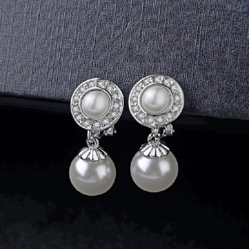 Clip on Earrings for Women without Piercing No Hole Brincos Pearl Earrings Fashion Jewelry Gold Earrings Gift Stud Earrings
