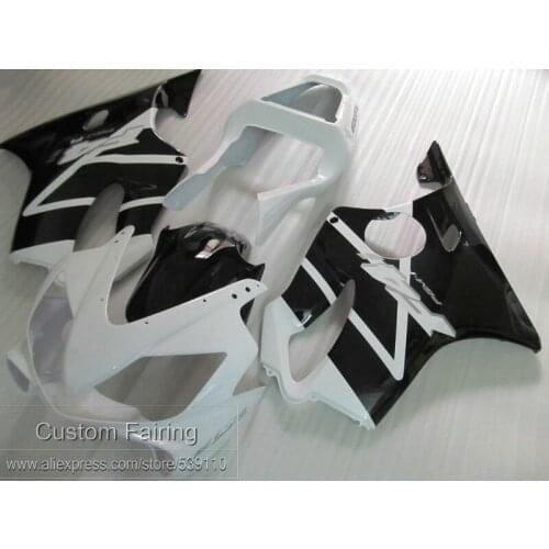Injection molded hot sale fairing kit for Honda CBR600 F4I 01 02 03 white black fairings set CBR600 F4I 2001-2003 HB14