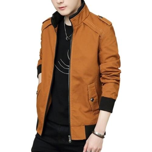 Mens jacket 2021 new slim jacket Korean version of the trend of youth spring and autumn clothes