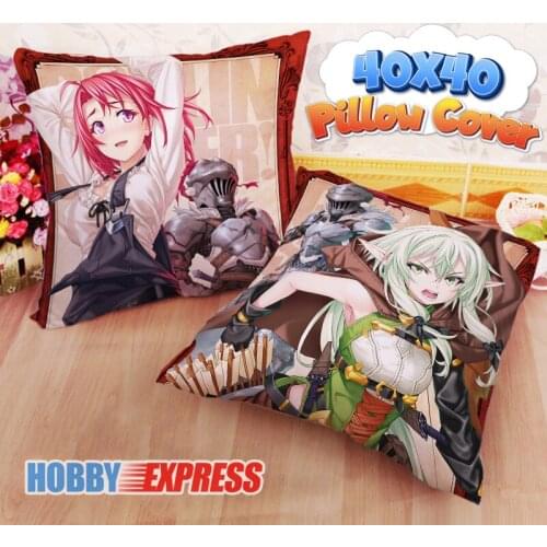 Hobby Express NEW Cowgirl High Elf Archer Goblin Slayer 40x40cm Square Anime Dakimakura Throw Pillow Cover FBZ714