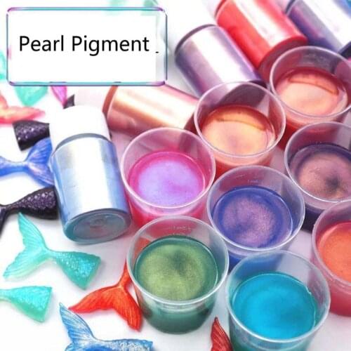 41Color Pearlescent Mica Powder Epoxy Resin Dye Pearl Pigment Jewelry Making 10g 53CB