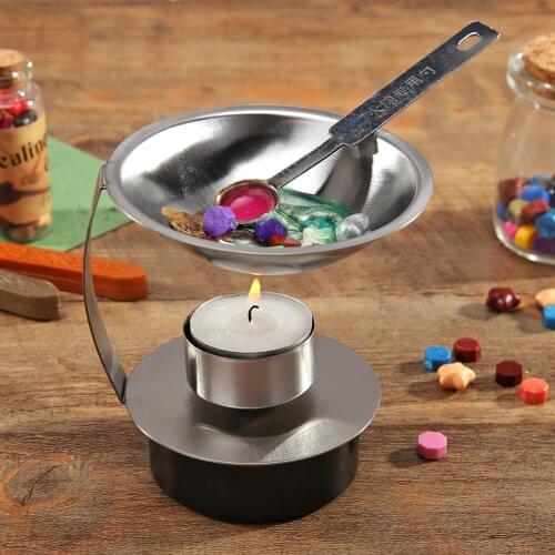 Retro Fire Wax Seal Beads Stick Furnace Stand Sealing Wax Stove Pot Tool Stove Pot For Wax Seal Stamp Decor Craft
