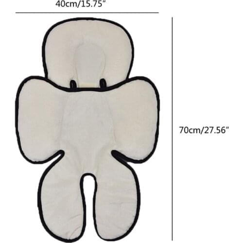 Baby Stroller Cotton Seat Cushion Thick Warm Cozy Car Seat Pad Sleeping Mattresses Pillow For Carriage Infant Pram Accessory