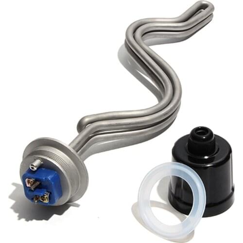 1 Inch BSP/DN25 Thread 304SUS Immersion Heater 2 Inch Tri-clamp Heating Element for Brewing Equipment 240V 4.5KW/5.5KW/6.5KW