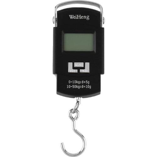 A08L Portable Scale 50KG Electronic Scale Weight Luggage Handheld Digital LCD Fishing/Travel Hanging Hook Scale