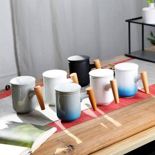 Simple Creative Mugs Ceramic Couple Milk Coffee Mug Travel Christmas Gift Canecas De Porcelana Cups and Mugs DD60MG