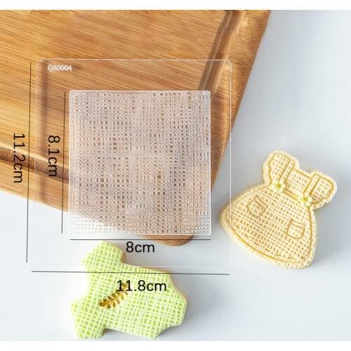 Acrylic Baby Birthday Embossed Mold Cake Fondant Mold Fondant Sugar Craft Stamp Cookies Embosser Cutter DIY Cake Decoration Tool