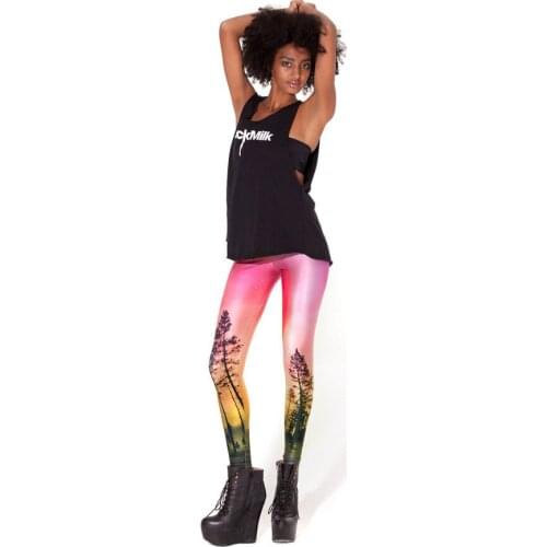Sexy Printed Leggings Women Rosa Leggings 3S33072 New Style Hot Girls Leggings