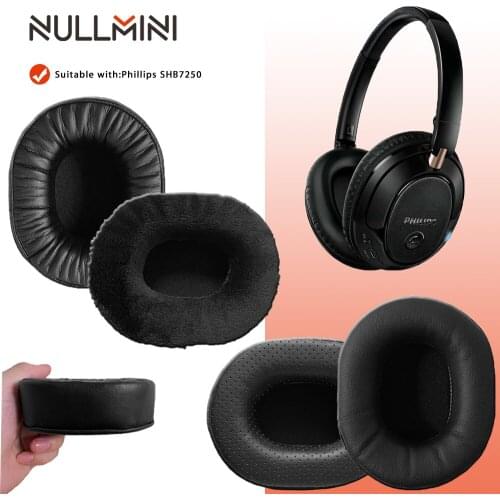 NullMini Replacement Earpads for Phillips SHB7250 Headphones Memory Foam Thicken Leather Sleeve Earphone Earmuff