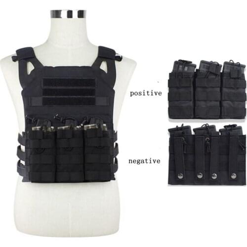 Tactical Single / Double / Triple Open Top Molle Magazine Pouches Hunting Airsoft Vest Ammo Pouch AK M4 Mag Pouch Military Bag