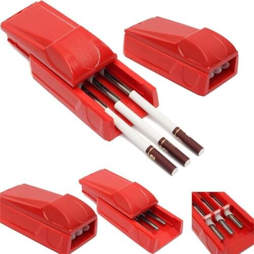 1PC Plastic Vogue Manual Triple Cigarette Tube Injector Roller Convenient Quickly Maker Durable Tobacco Rolling Machine