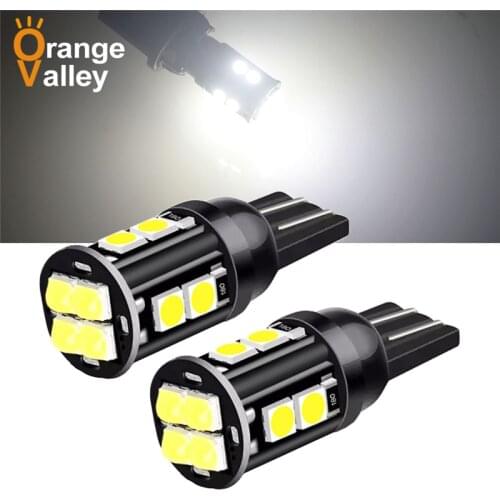 100PCS Super Bright Car LED T10 W5W 12 Turn Side License Plate Light 2825 12961 12396 158 161 168 194 Auto Interior Bulb DC12V