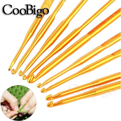 2-10mm Metal Crochet Hooks Double End Knitting Needles Chunky Hook Prym Crocheter Braided Hair Twist Weave Sewing Tools 1Pc&Set