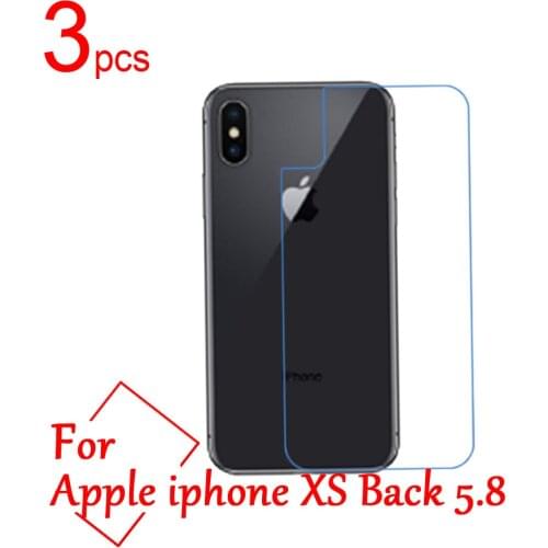 3pcs Ultra Clear/Matte/Nano anti-Explosion LCD Screen Protector Cover For iphone XS XR XS Max 5.8 6.1 6.5 Back Protective Film