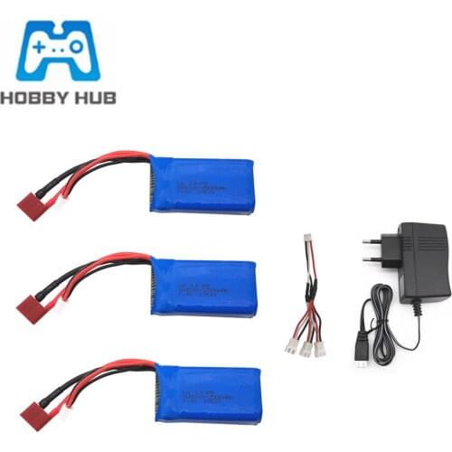 7.4v 2500mAh 2s Lipo battery for WLtoys 144001 A959-B A969-B A979-B K929-B RC Car Drones Spare Parts 903048 7.4v Battery