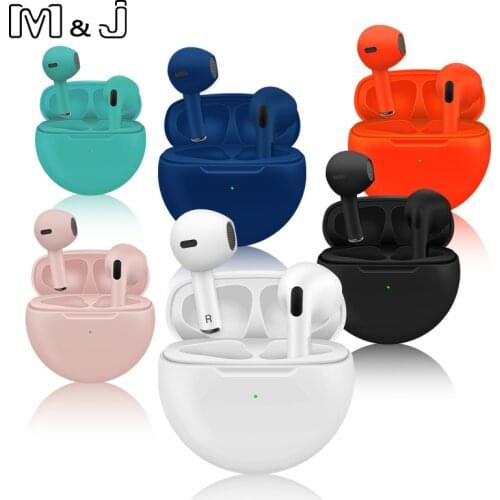 Air Pro 6 TWS Wireless Earphones Rename Bluetooth 5.0 Mini Earbuds with Charging Case Sports Handsfree Headset for Smart Phones