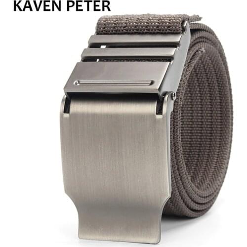 Canvas Waist Belt Casual Solid Color Webbing Waistband Military Equipment Army Belt Outdoor Practical Ceintures 3.8 CM