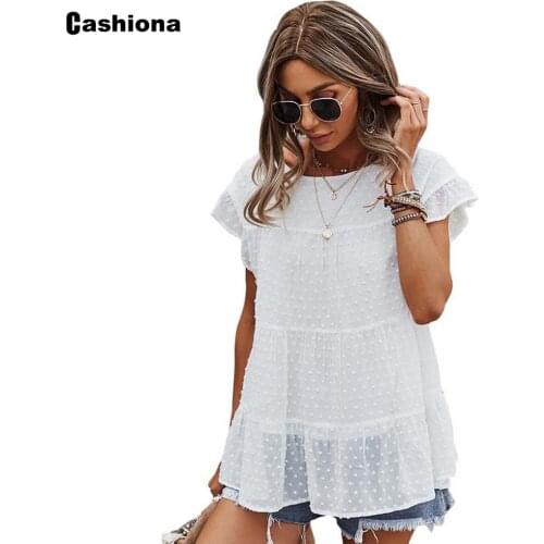 Cashiona White Blouses