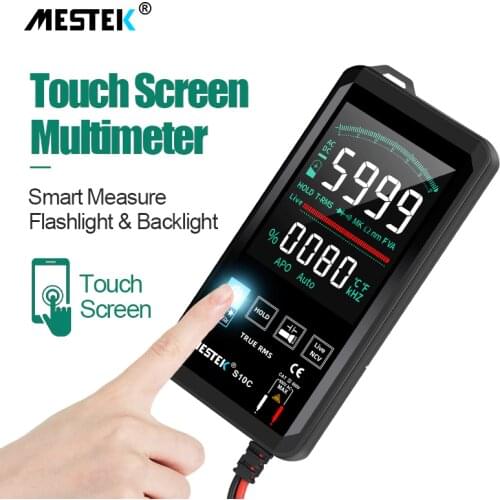 Digital Multimeter 6000 Counts Smart Multimeter AC DC Transistor Capacitor NCV Testers Meter True RMS Touch Screen Multimeter