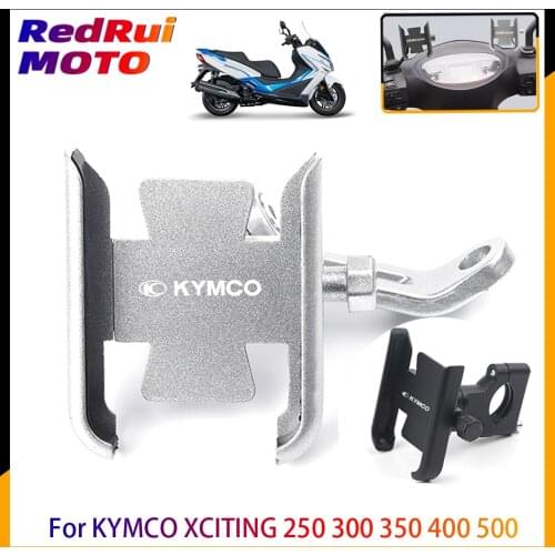 For KYMCO XCITING 250 300 350 400 500 250i kxct downtown Motorcycle accessories handlebar Mobile Phone Holder GPS stand bracket