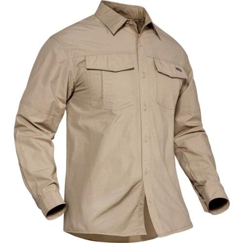 Mens Tactical Shirt Long Sleeve Skin Protection Military Combat Tops City Hiking Walking Shirts Outdoor Camping Man Plus Size