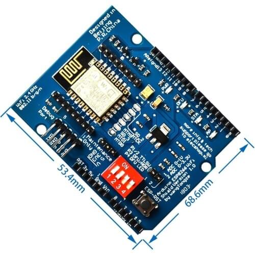 ESP8266 ESP-12 ESP-12E UART Wifi Wireless Shield Development Board For Arduino Mega UNO R3 Module Mega 3.3V 5V TTL Interface one