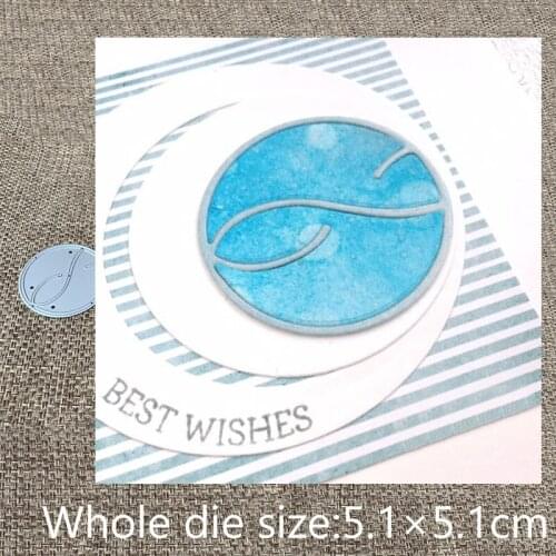XLDesign Craft Metal Cutting Die cut dies fish circle round decoration scrapbook Album Paper Card Craft Embossing die cuts