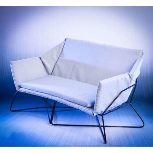 1/6 Scale Miniature Double Sofa TV Model Scenes Model Props Layout Birthday Gifts for Kids Adults