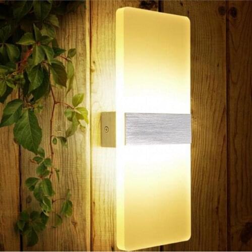 Fashion LED wall lamp modern acryl wall sconce foyer diningroom bathroom aisle background wall light bedroom study reading light